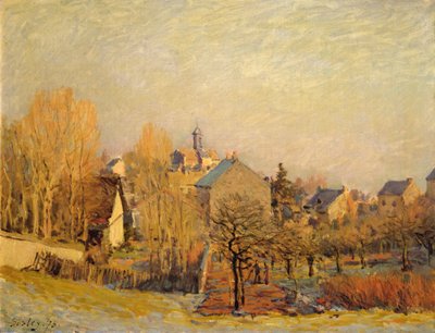 Mrazivé ráno v Louveciennes od Alfred Sisley