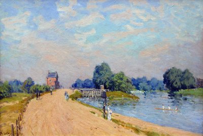 Hampton Court Road od Alfred Sisley