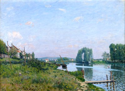 Ostrov Saint-Denis, 1872 od Alfred Sisley