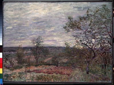 ""Journee de vent a Veneux"" (Větrný den ve Veneux) Obraz Alfreda Sisleyho (1839-1899) 1882 (impresionismus) Muzeum Ermitáž, Petrohrad (Saint-Petersburg) od Alfred Sisley