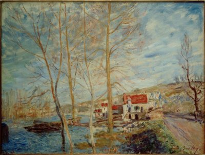 Potopa v Moretu od Alfred Sisley