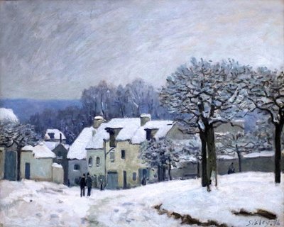Place du Chenil v Marly od Alfred Sisley