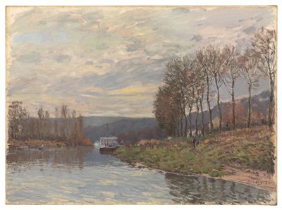 Seina v Bougival od Alfred Sisley