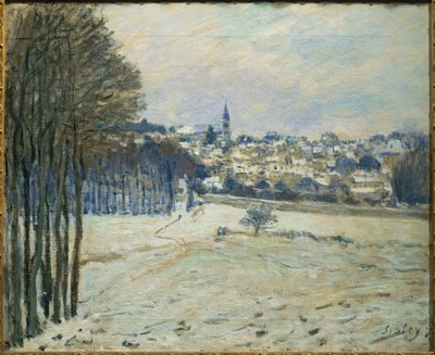 La neige a Marly-le-Roi ... (malba na plátně) od Alfred Sisley