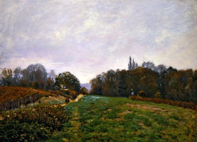 Krajina v Louveciennes od Alfred Sisley