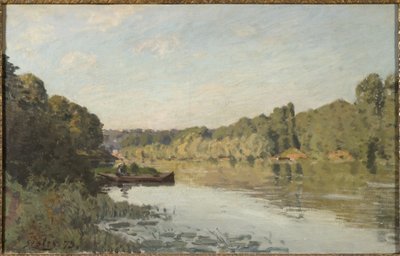Krajina z Bougival, 1873 od Alfred Sisley