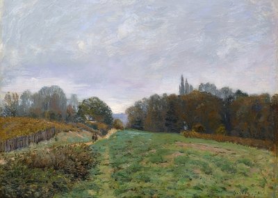 Krajina poblíž Louveciennes. 1873 od Alfred Sisley
