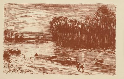Loing u St. Mammès od Alfred Sisley