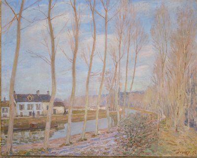 Kanál Loing od Alfred Sisley