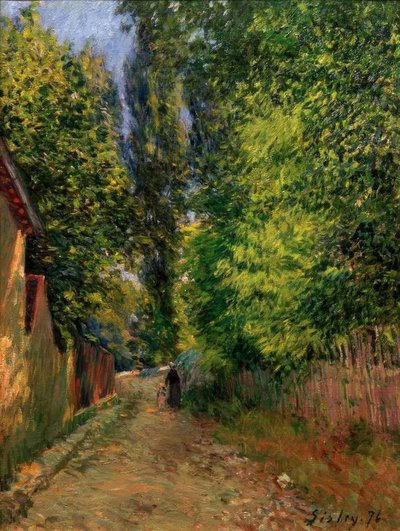 Okolí Louveciennes od Alfred Sisley
