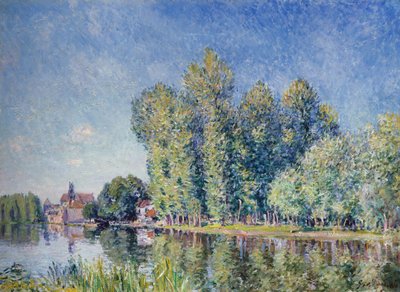 Loing na Moret od Alfred Sisley