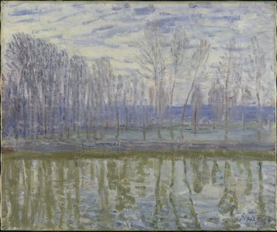 Na březích Loingu od Alfred Sisley