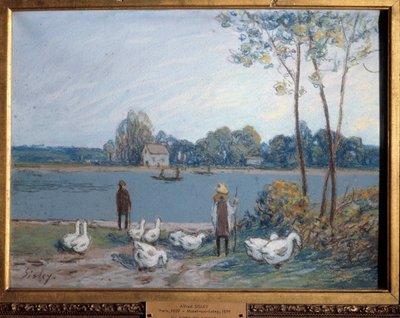 Na okraji Loingu. Obraz Alfreda Sisleyho (1839 - 1899) od Alfred Sisley