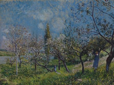 Sad na jaře od Alfred Sisley