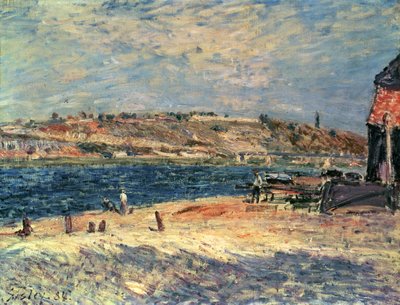 Břehy řek v Saint-Mammes od Alfred Sisley