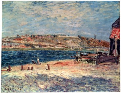 River Banks v Saint-Mammès, 1884. od Alfred Sisley