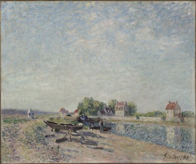 Saint-Mammes, kanál Loing od Alfred Sisley