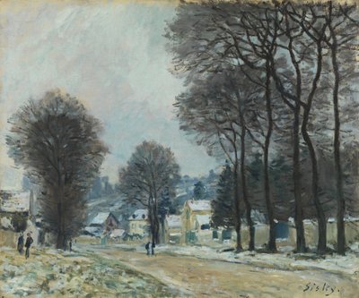Sníh v Louveciennes, kolem roku 1874 od Alfred Sisley