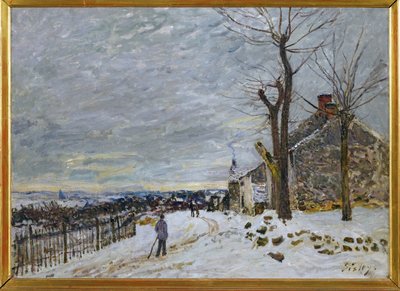 Sníh ve Veneux-Nadon, asi 1880 (malba na plátně) od Alfred Sisley