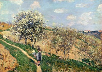 Jaro v Bougivalu od Alfred Sisley