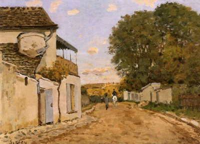 Ulice v Louveciennes (Rue de la Princesse), kolem roku 1873 (olej na plátně) od Alfred Sisley