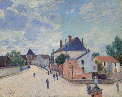 Ulice v Moret od Alfred Sisley