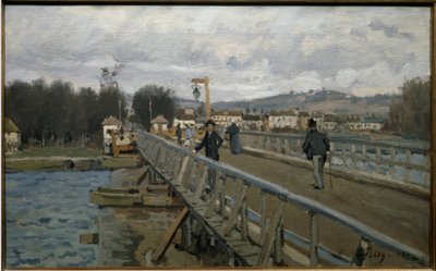 Lávka Argenteuil - olej na plátně od Alfred Sisley