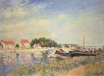 The Banks of the Loing v Saint-Mammes, 1885 od Alfred Sisley