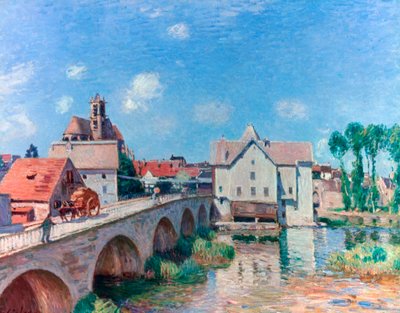 Most u Moretu, 1893 od Alfred Sisley