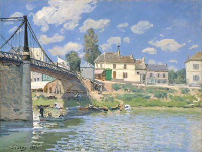 Most ve Villeneuve-la-Garenne od Alfred Sisley