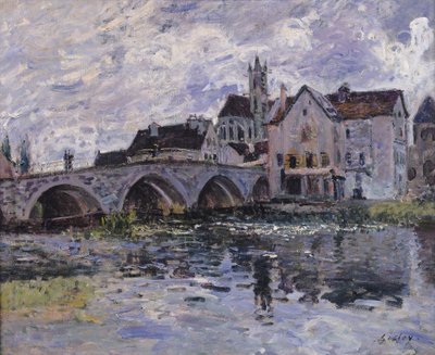 Most Moret-sur-Loing, 1887 od Alfred Sisley