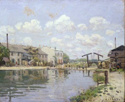 Canal Saint-Martin, Paříž od Alfred Sisley