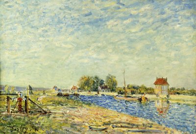 Kanál v Loingu; Kanál Loing, 1884 od Alfred Sisley