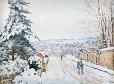 Cesta Coeur Volant do Louveciennes, c. 1872 (olej na plátně) od Alfred Sisley