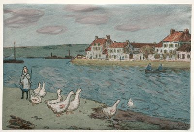 River Bank nebo Husy, 1897. od Alfred Sisley
