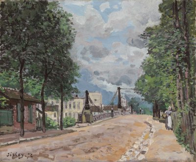 The Road of Gennevilliers; La route de Gennevilliers, 1872 od Alfred Sisley