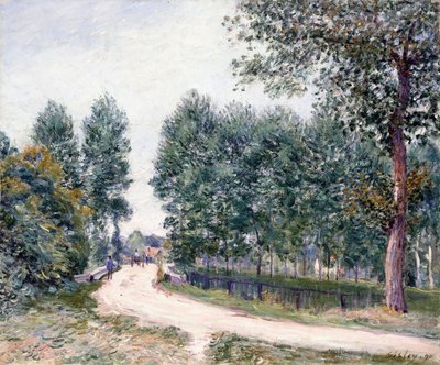 Cesta Saint-Mammes - Ráno od Alfred Sisley