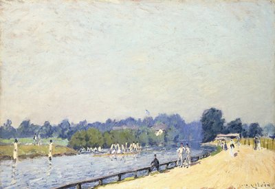 Cesta do Hampton Court; La Route de Hampton Court, 1874 od Alfred Sisley