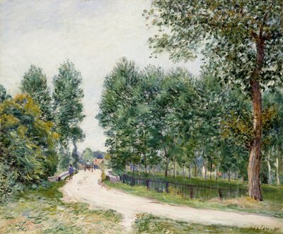Cesta Saint-Mammes, ráno; Cesta Saint-Mammes, ráno, 1890 od Alfred Sisley