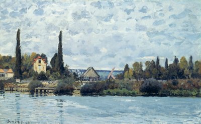 Seina v Bougival, 1873 od Alfred Sisley