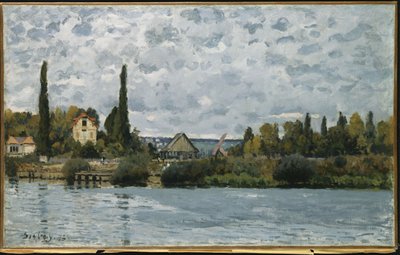 Seina v Bougival, 1873 od Alfred Sisley