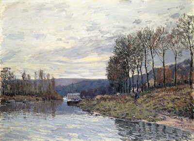 Seina v Bougival, 1873 od Alfred Sisley