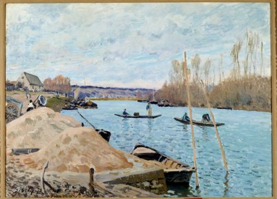 Seine satamassa, Marly, hiekkapaalu od Alfred Sisley