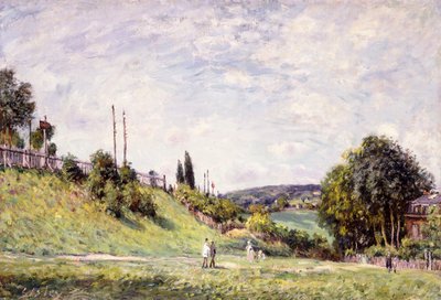 Svah u železnice v Sevres, 1879 od Alfred Sisley