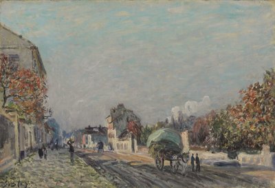Une rue à Marly, 1876 od Alfred Sisley