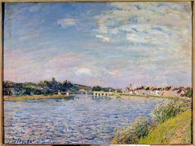 Pohled na Mammes na obraz Loing od Alfreda Sisleyho (1839-1899) 1886 Sun. 0,54x0,73 m Dijon, Muzeum výtvarných umění od Alfred Sisley