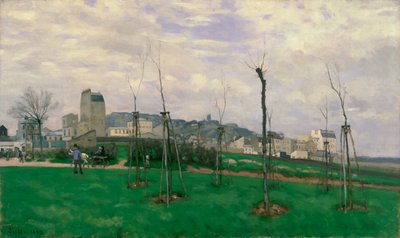 Pohled na Montmartre z Cité des Fleurs, 1869 od Alfred Sisley
