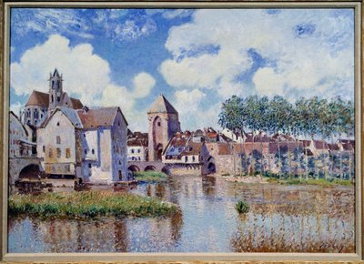 Pohled na Moret na Loing. Obraz Alfreda Sisleyho (1839-1899) od Alfred Sisley