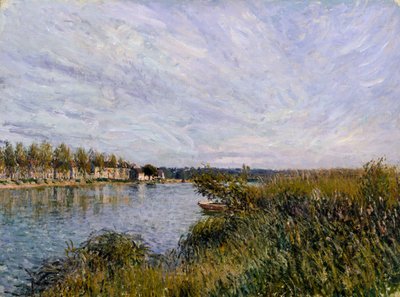 Pohled na Saint-Mammès od Alfred Sisley