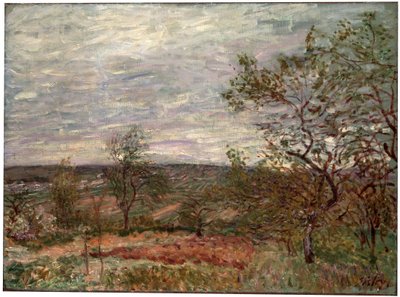 Větrný den ve Veneux, 1882. od Alfred Sisley
